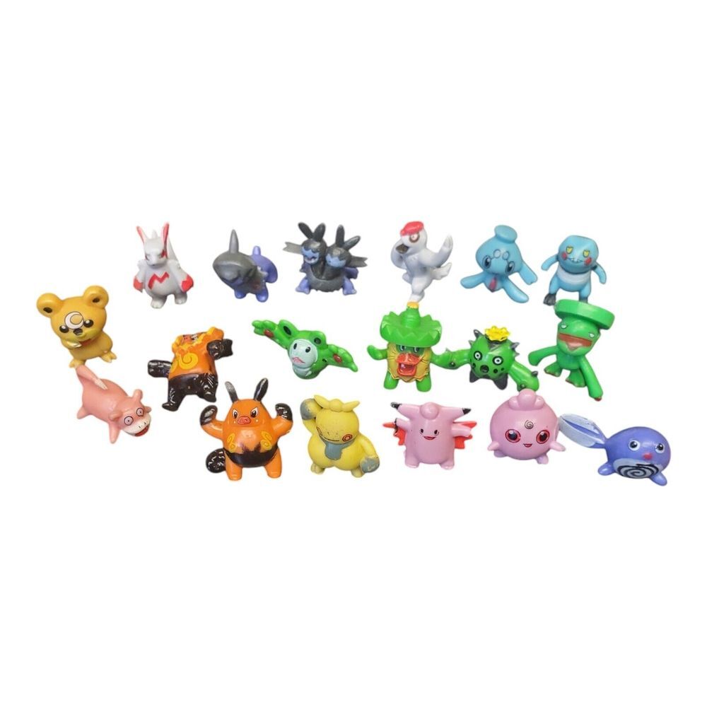 Pokemon 1"‎ Collectible Micro Vinyl Mini Figures PK (Lot Of 18)